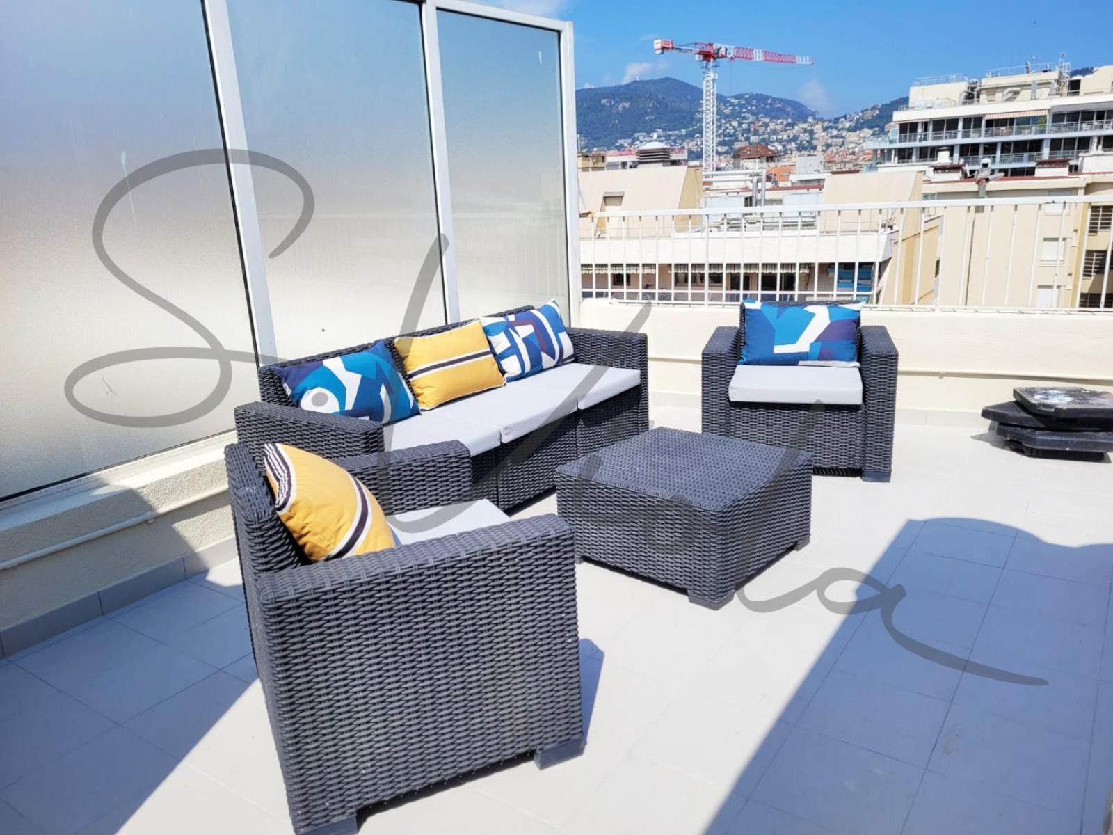 Royal Lux Nice -Last Floor, See View المظهر الخارجي الصورة